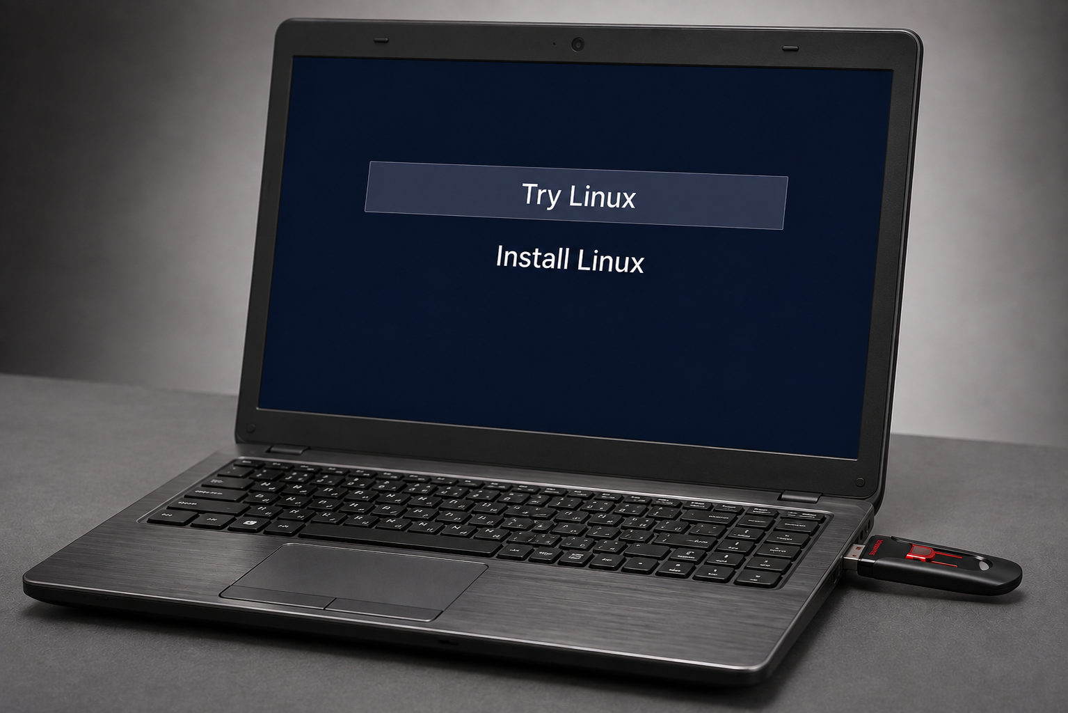 Tampilan desktop Linux Mint asli